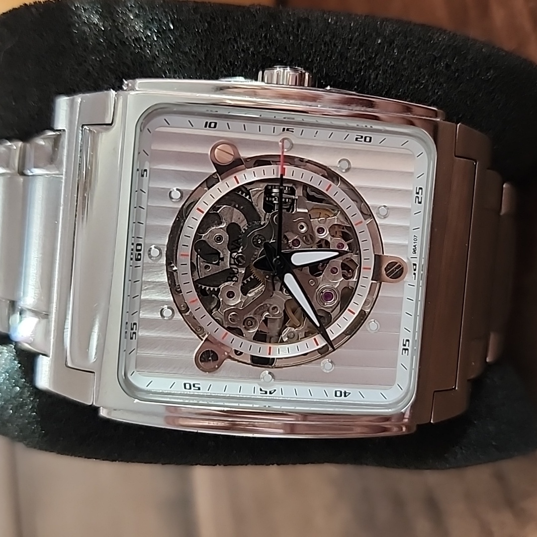 Accessories | Bulova 21 Jewels Square Skeleton Watch | Poshmark